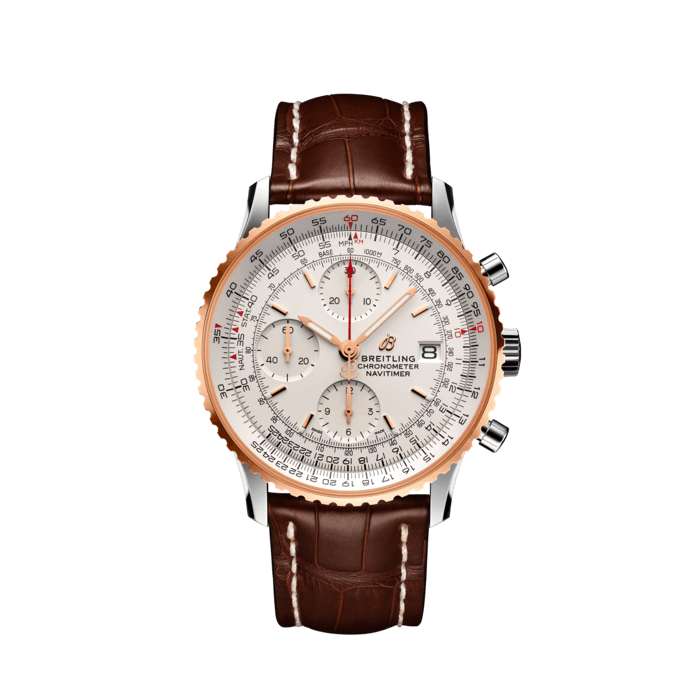 Navitimer Chronograph 41 Stainless steel 18k red gold Cream