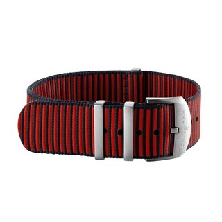 Bracelet une pièce Outerknown en fil ECONYL® rouge (avec passants en acier inoxydable) - 22 mm
