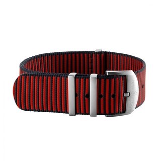 Red Outerknown Econyl®-yarn single-piece strap (with stainless steel keepers) - 20 mm