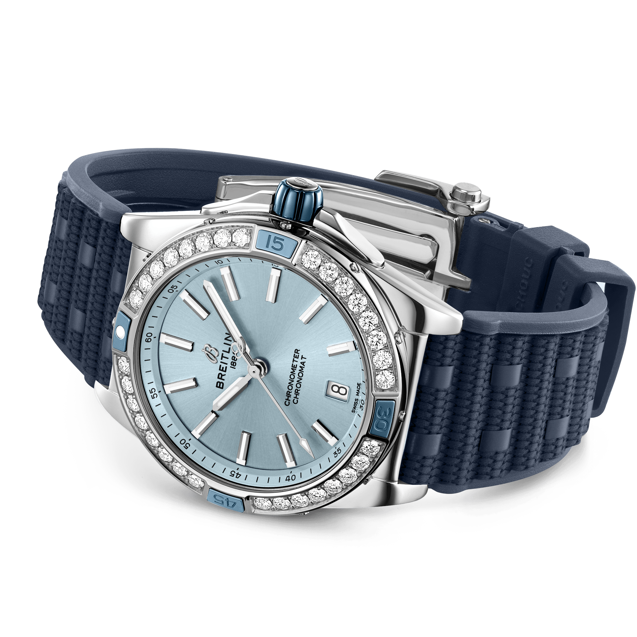 Super Chronomat Automatic 38 Stainless Steel Blue A17356531C1S1