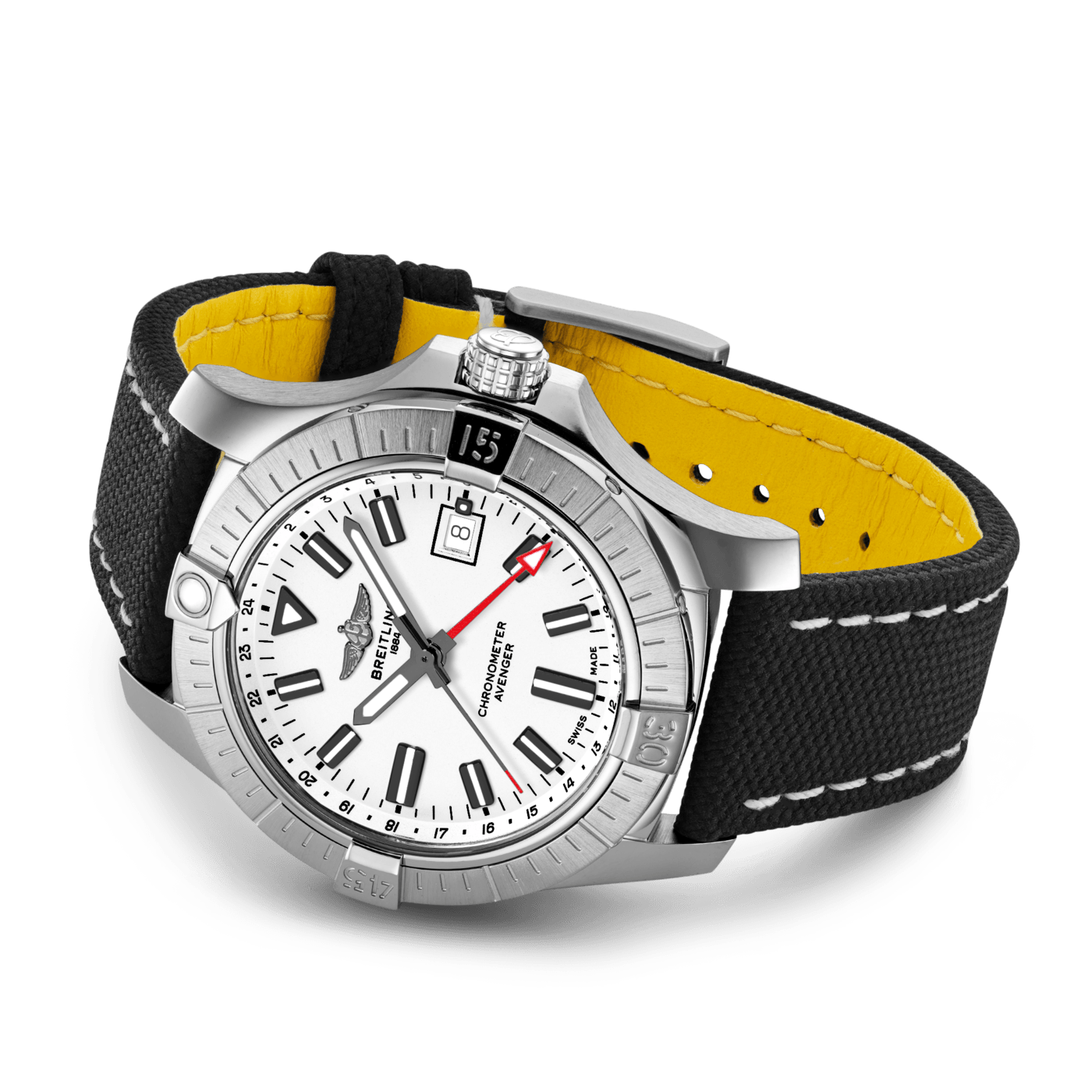 Avenger Automatic Gmt Acier Inoxydable Blanc A A X Breitling