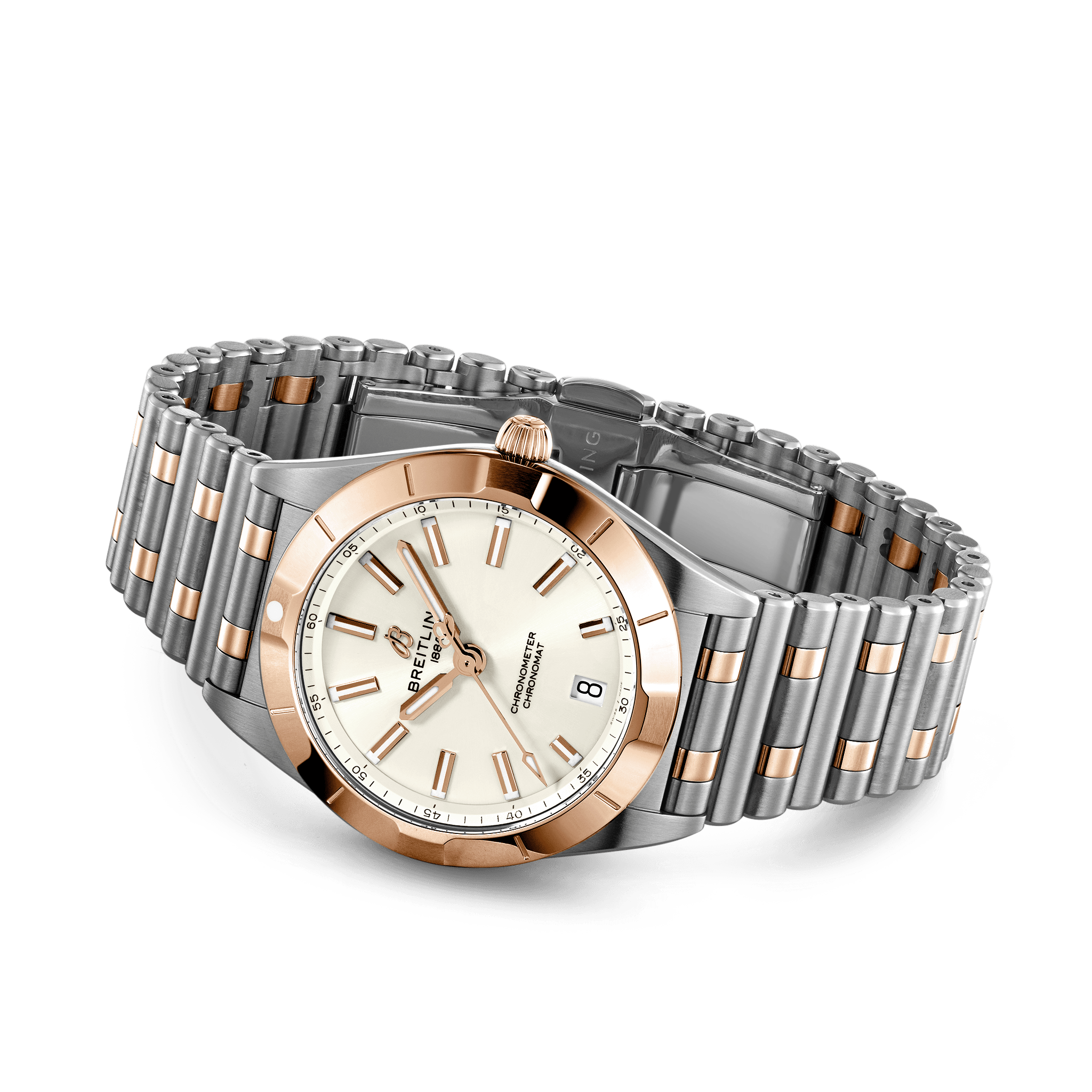 Chronomat Acier Inoxydable Et Or Rouge Carats Blanc