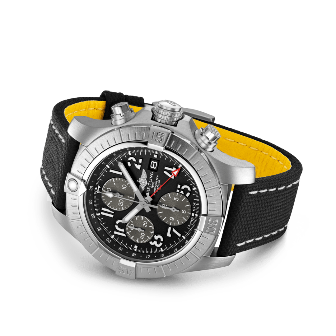 Avenger Chronograph GMT 45 Acier Inoxydable Noir A24315101B1X1