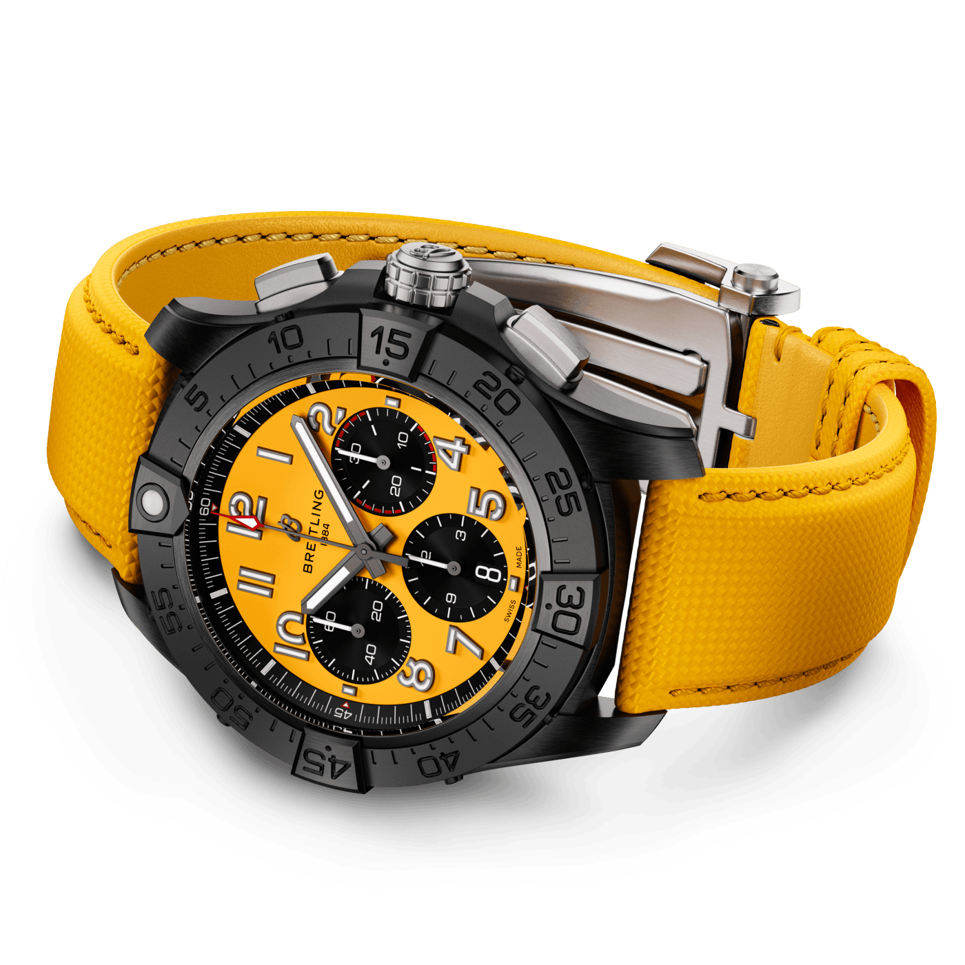 Avenger B Chronograph Night Mission Ceramic Yellow Sb I X