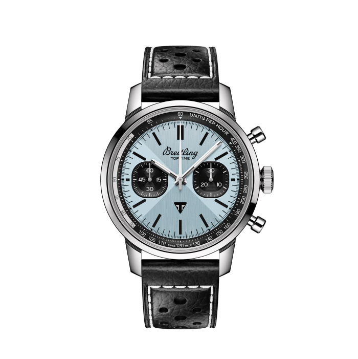 Breitling Joins The Ice Blue Dial Trend With Top Time Triumph
