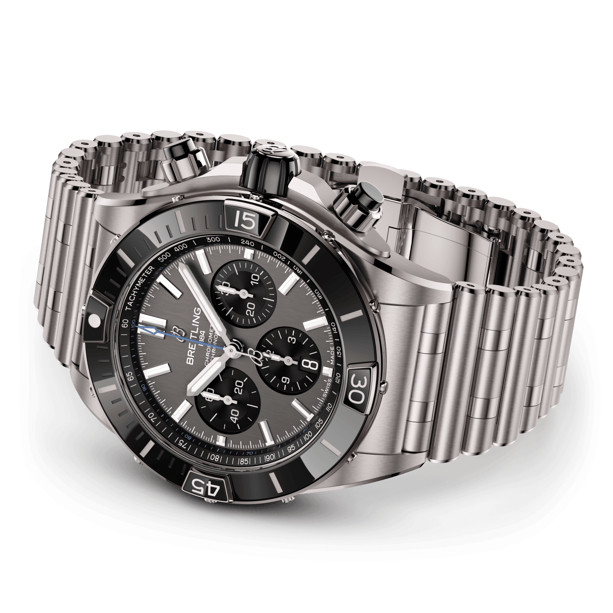 Neue Uhr Breitling Super Chronomat B01 44 Titan 2024