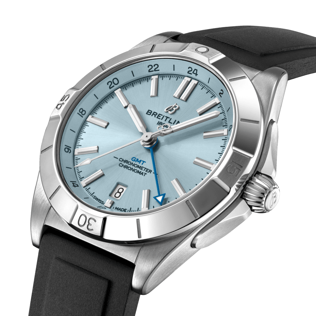 Chronomat Automatic Gmt Stainless Steel Platinum Ice Blue