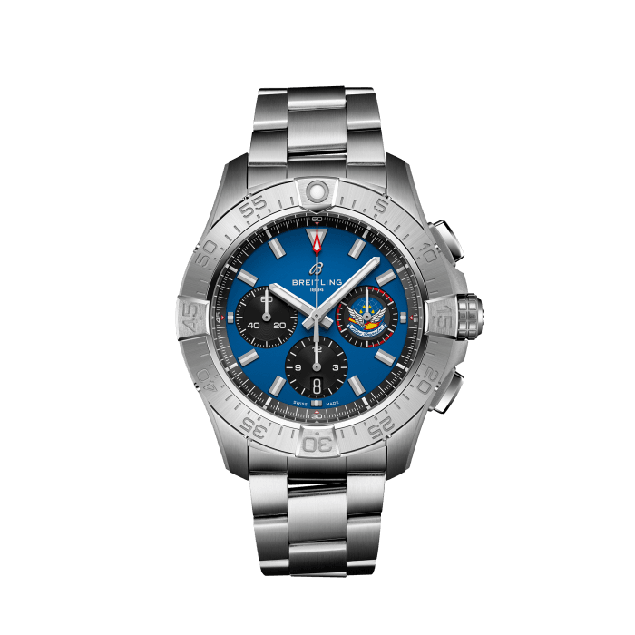 Breitling blue clearance chronograph