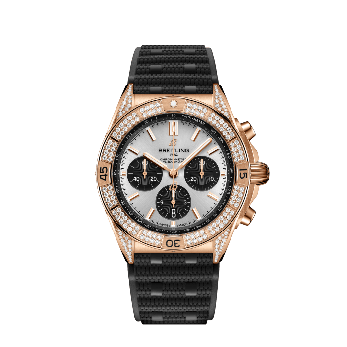 Chronomat B01 42 18 karatiges Rotgold edelsteinbesetzt Creme RB0134721G1S2 Breitling CH