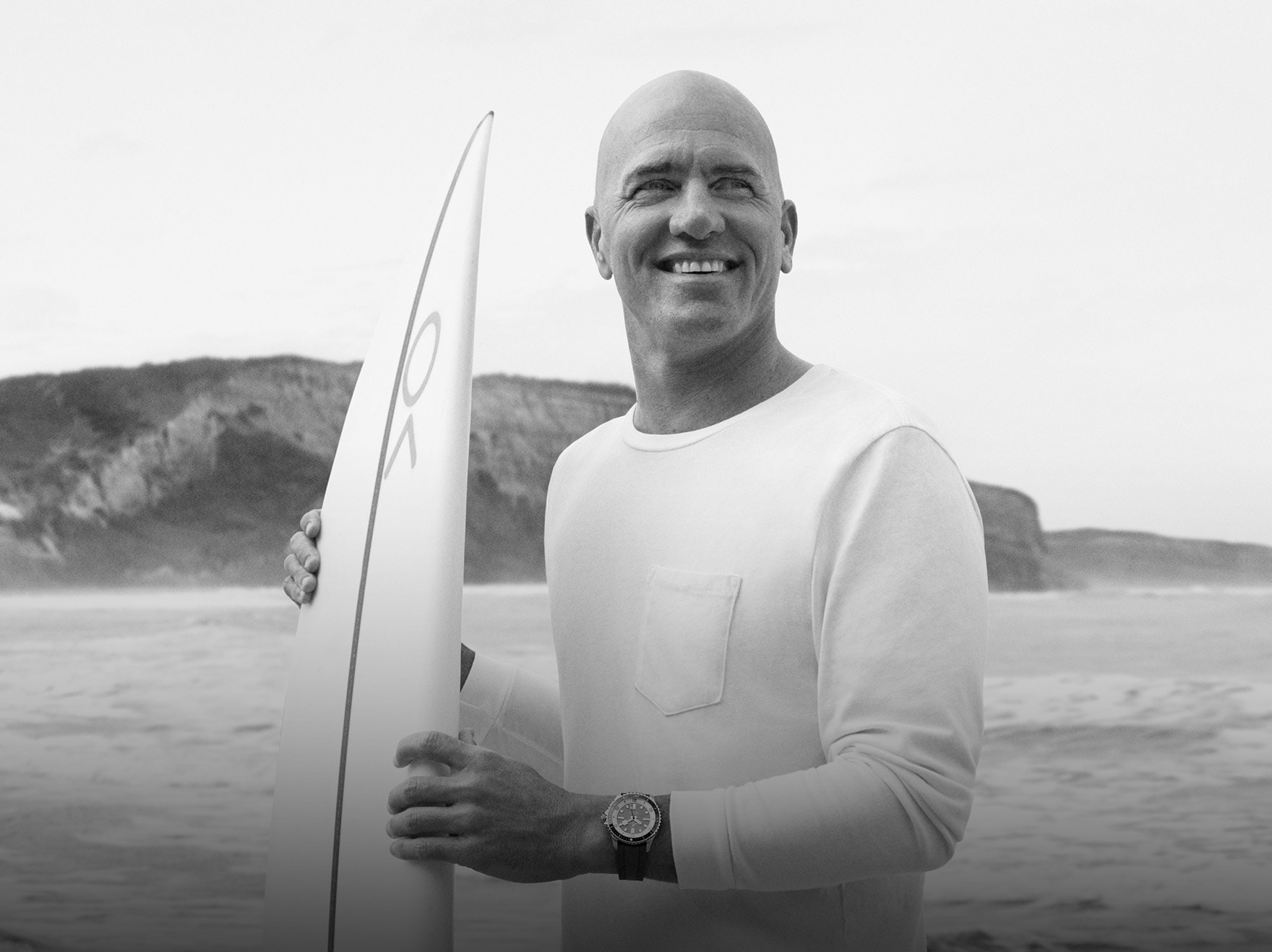 Kelly Slater black-white