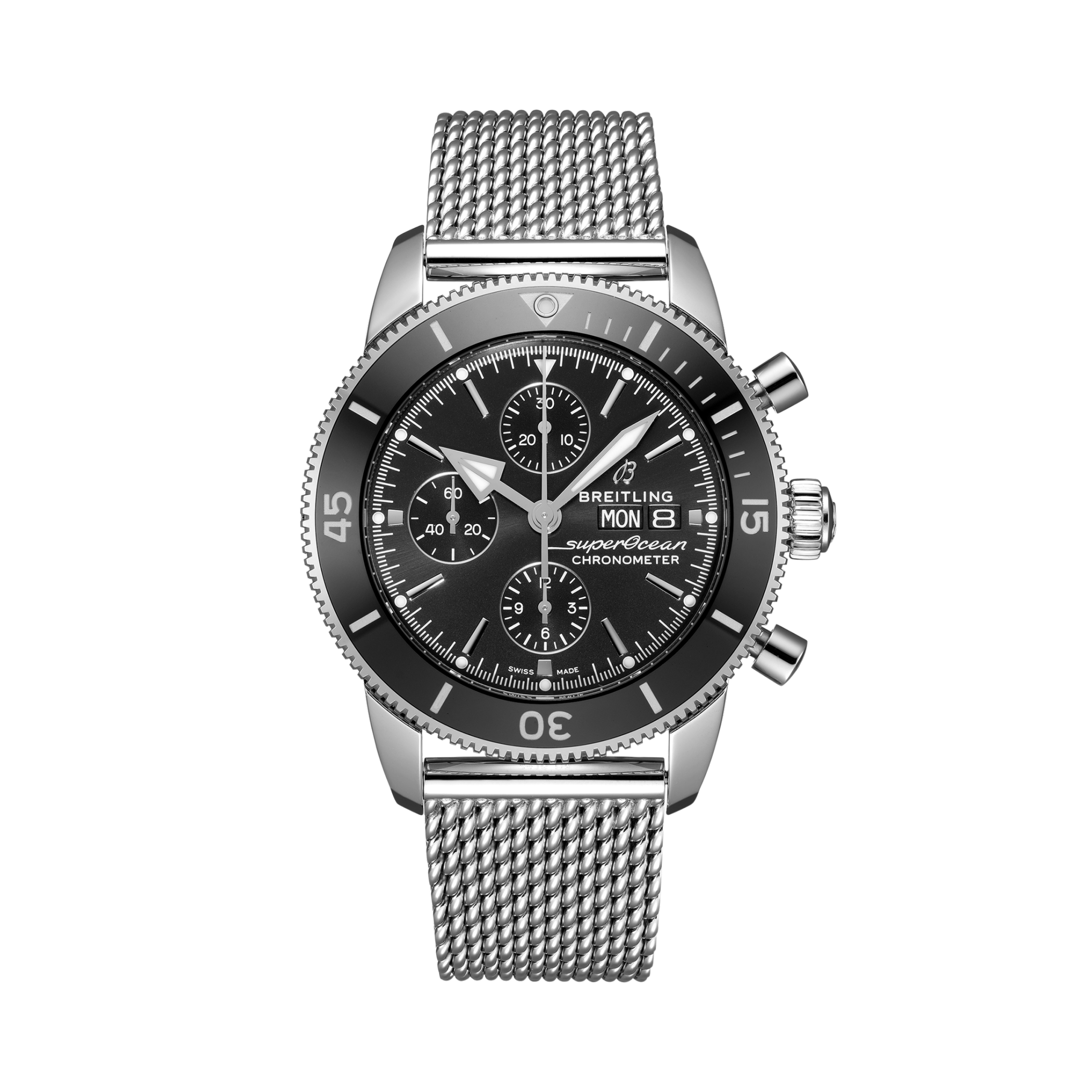 Superocean Heritage Chronograph 44 Black | V-DIAL-COLOR-5686 dial, A13313121B1A1