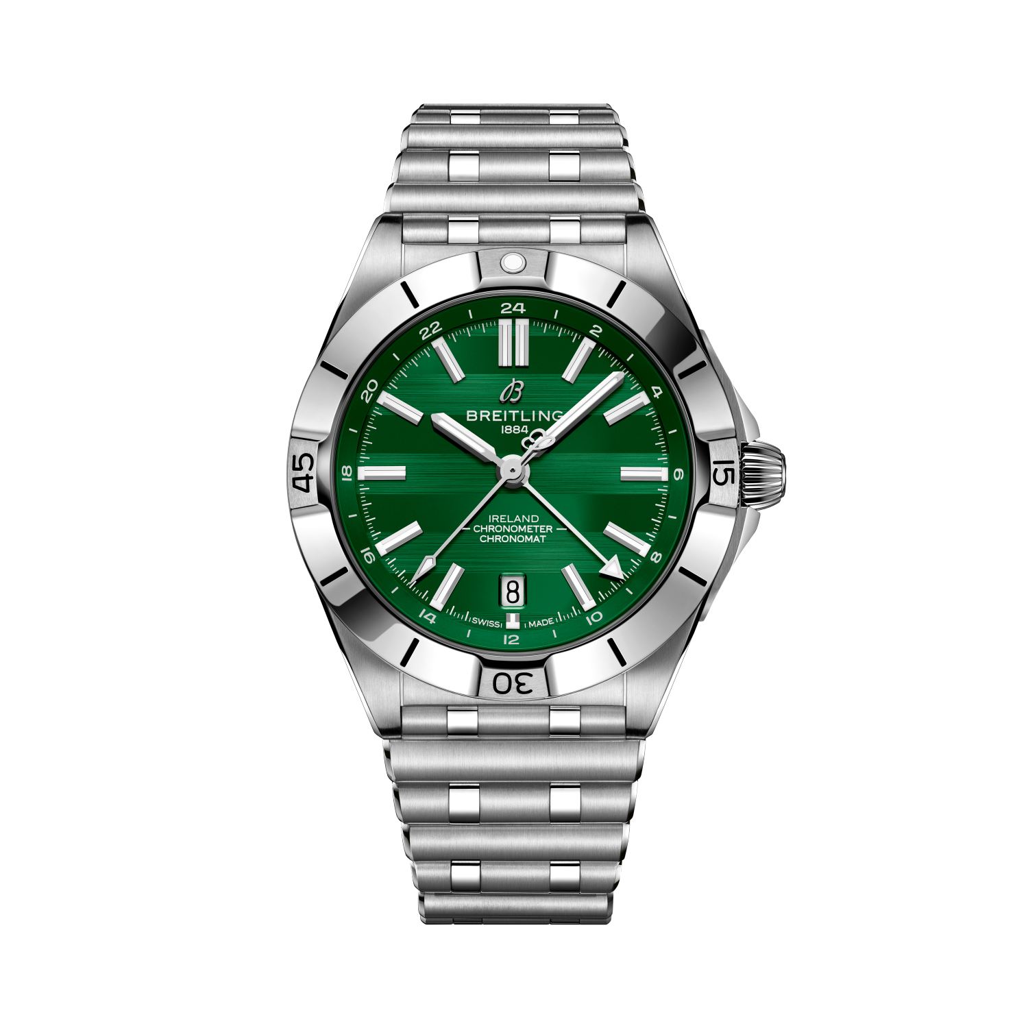 Chronomat Automatic GMT 40 Six Nations Ireland Vert | V-DIAL-COLOR-5765 dial, A323987B1L1A1