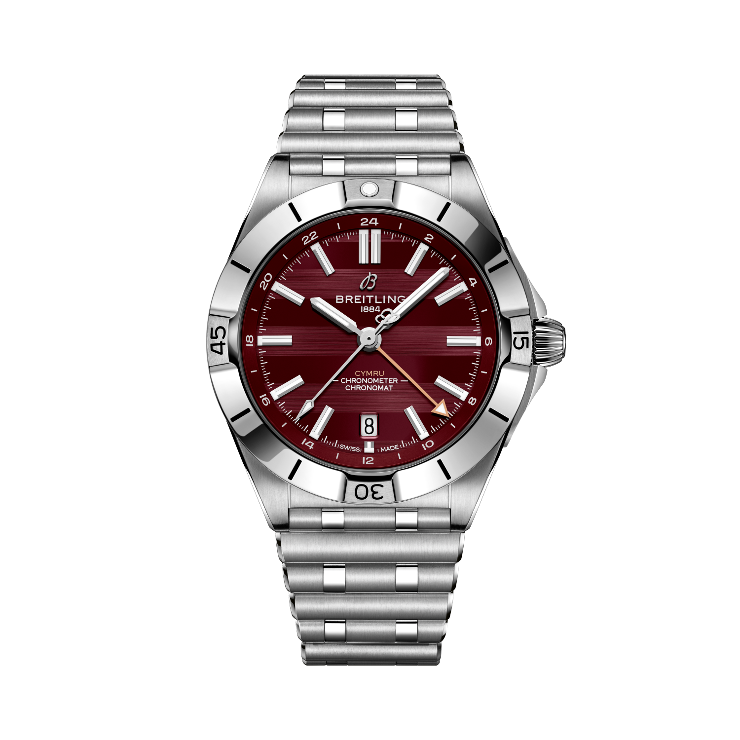 Chronomat Automatic GMT 40 Six Nations Wales Burgundy | V-DIAL-COLOR-9696 dial, A323988B1K1A1