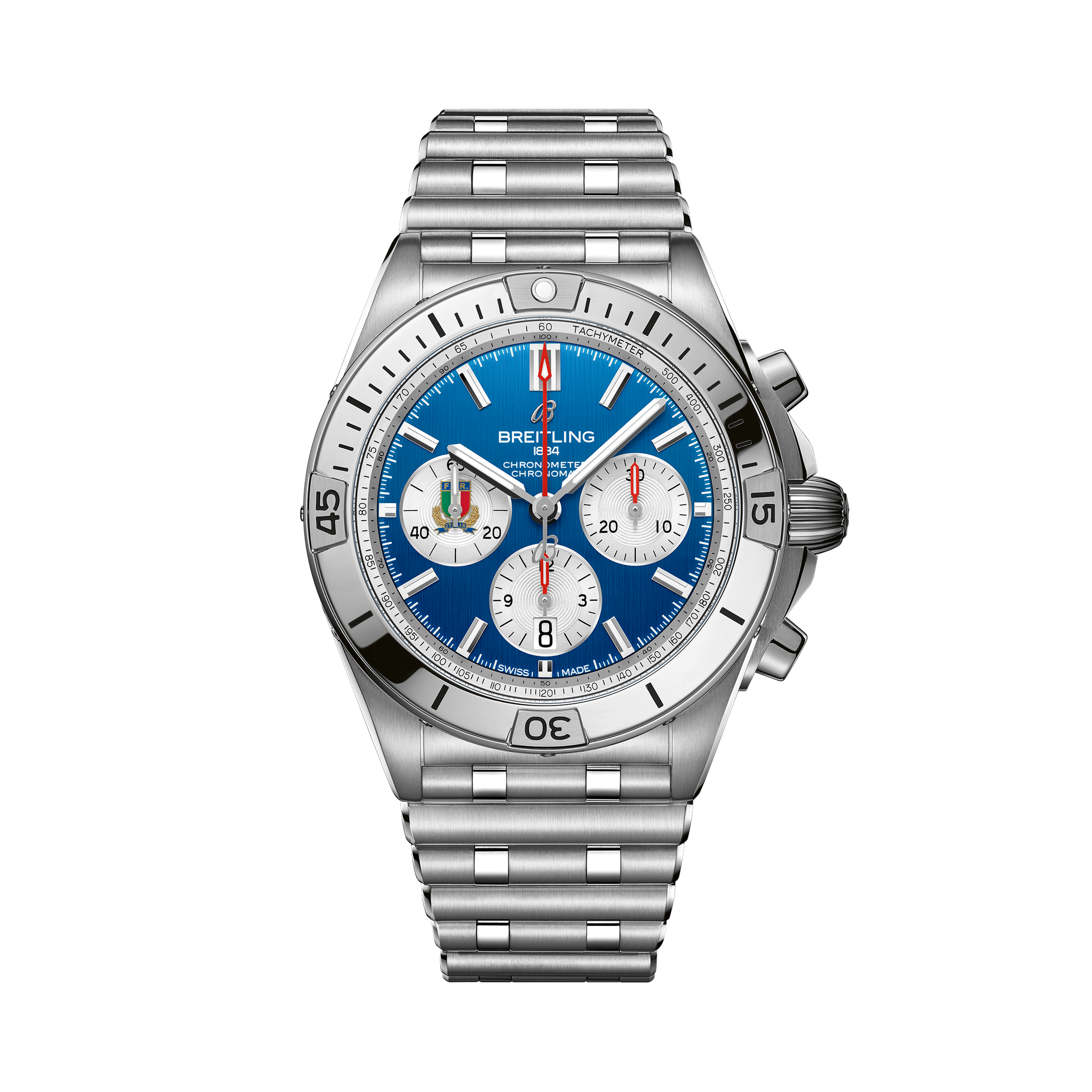 Chronomat B01 42 Six Nations Italy Bleu | V-DIAL-COLOR-5714 dial, AB0134A41C1A1