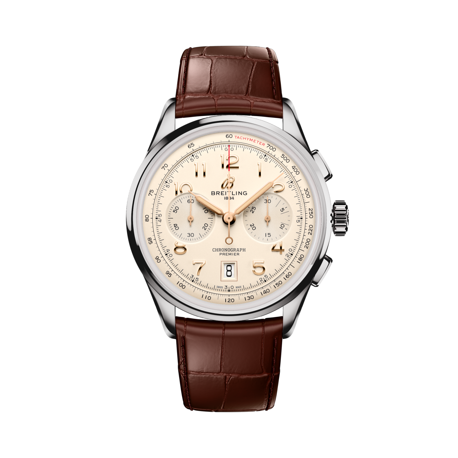 Premier B01 Chronograph 42 Crème | V-DIAL-COLOR-5842 dial, AB0145211G1P2