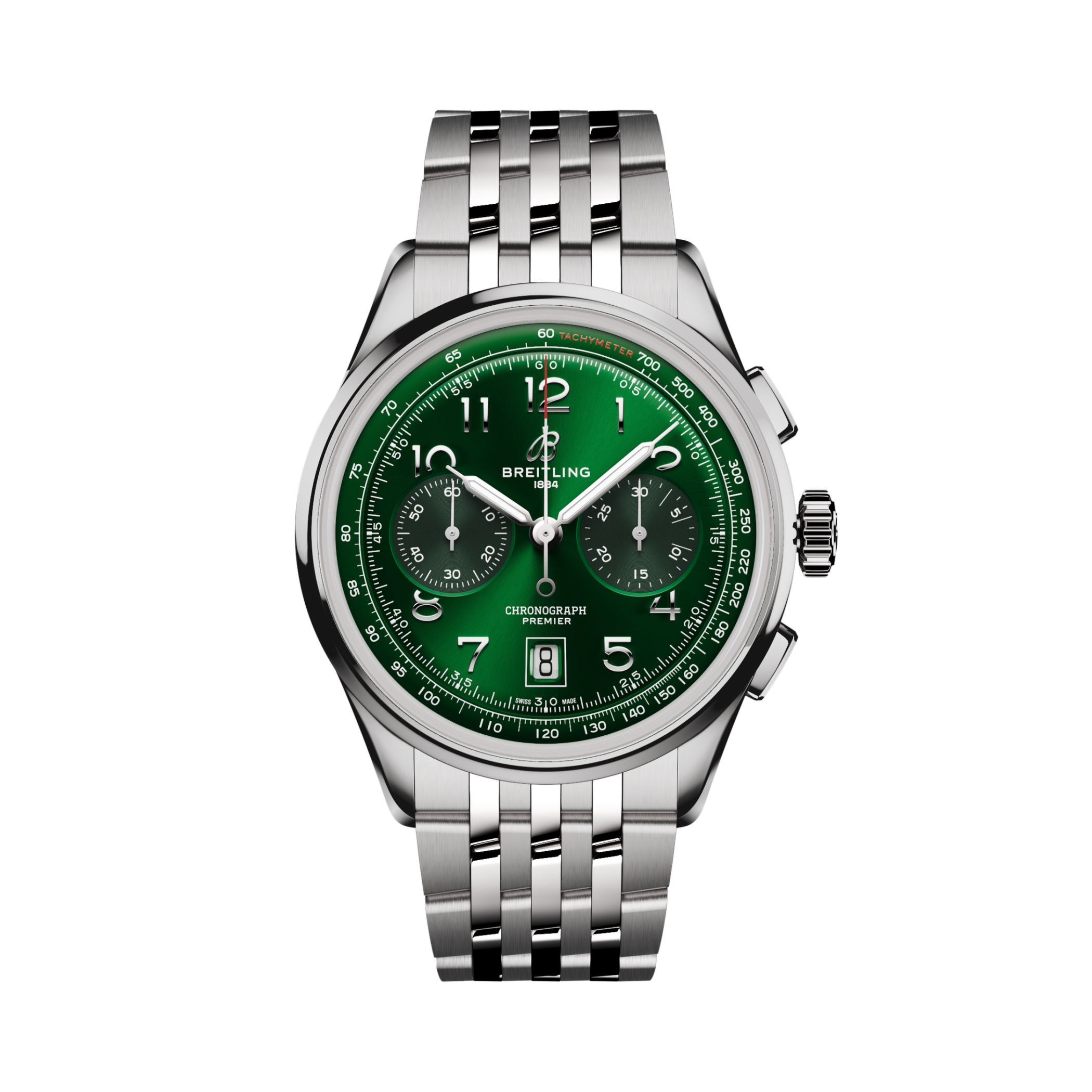 Premier B01 Chronograph 42 Vert | V-DIAL-COLOR-5765 dial, AB0145371L1A1