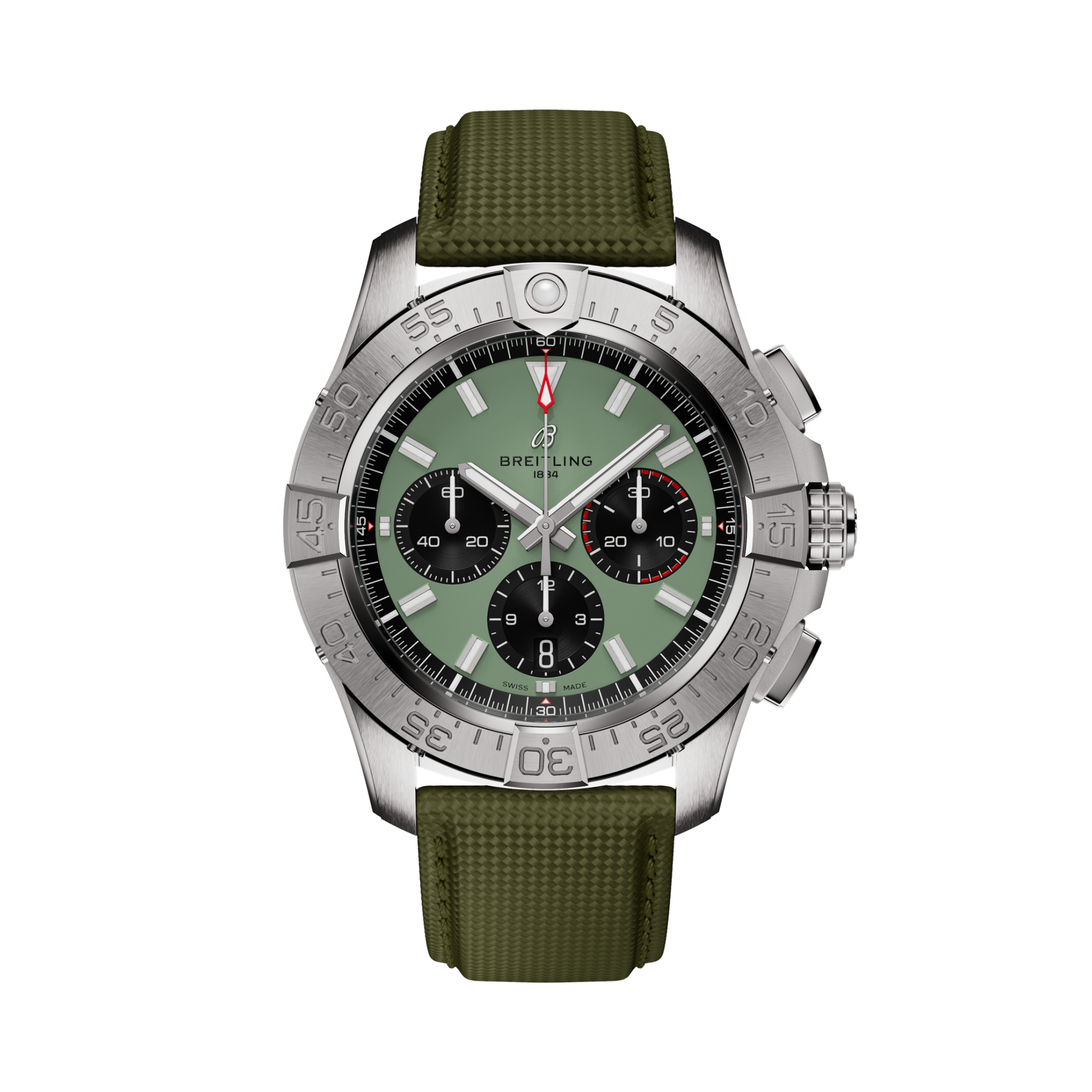 Avenger B01 Chronograph 44 Vert | V-DIAL-COLOR-5765 dial, AB0147101L1X1