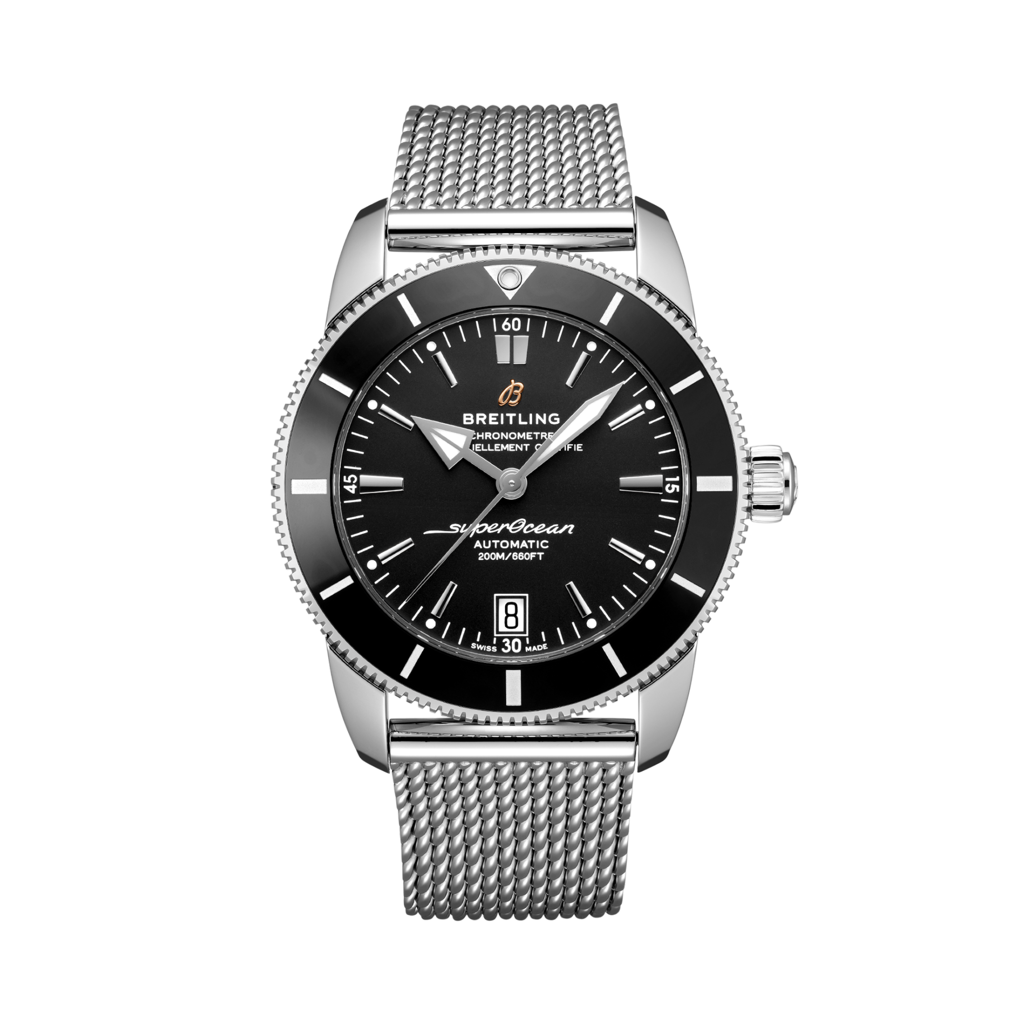 Superocean Heritage B20 Automatic 42 Black | V-DIAL-COLOR-5686 dial, AB2010121B1A1