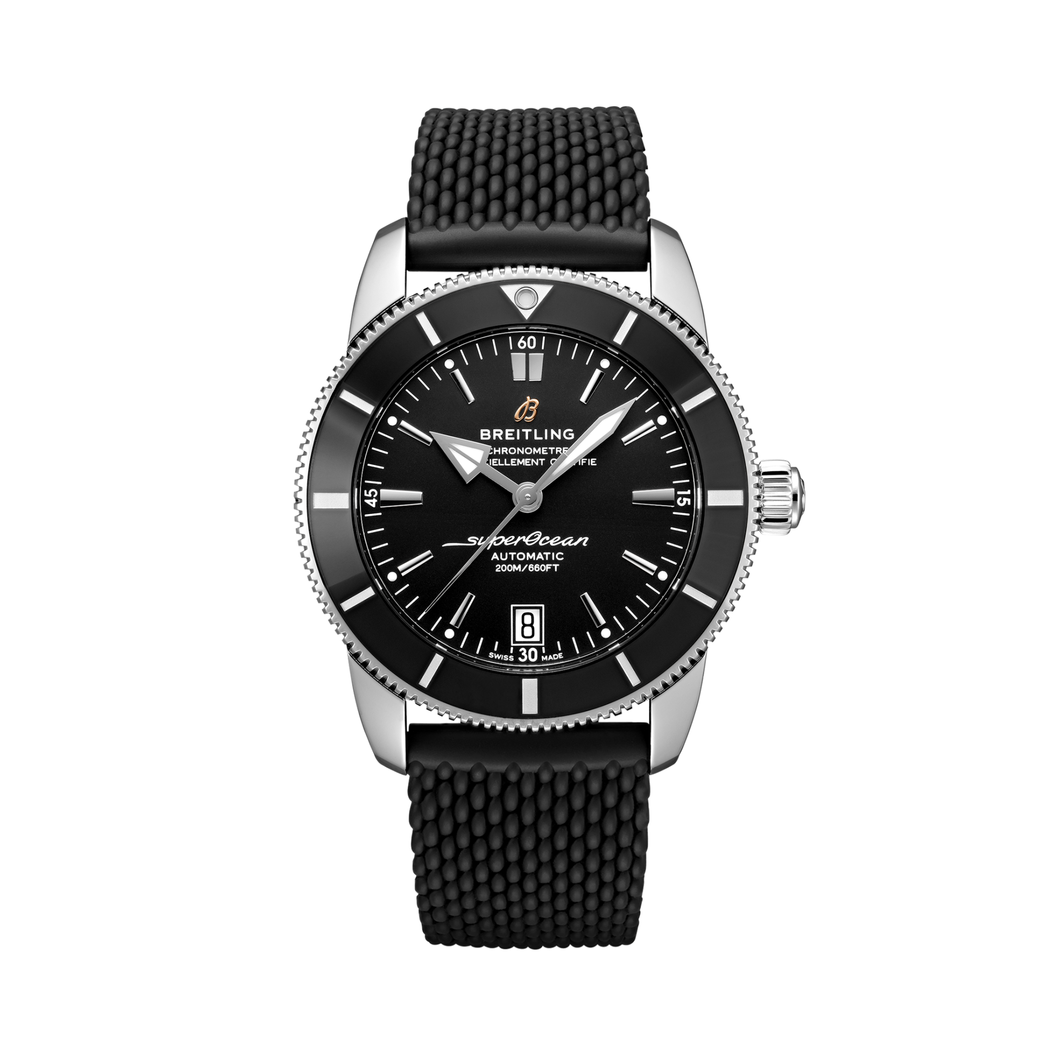 Superocean Heritage B20 Automatic 42 Black | V-DIAL-COLOR-5686 dial, AB2010121B1S1