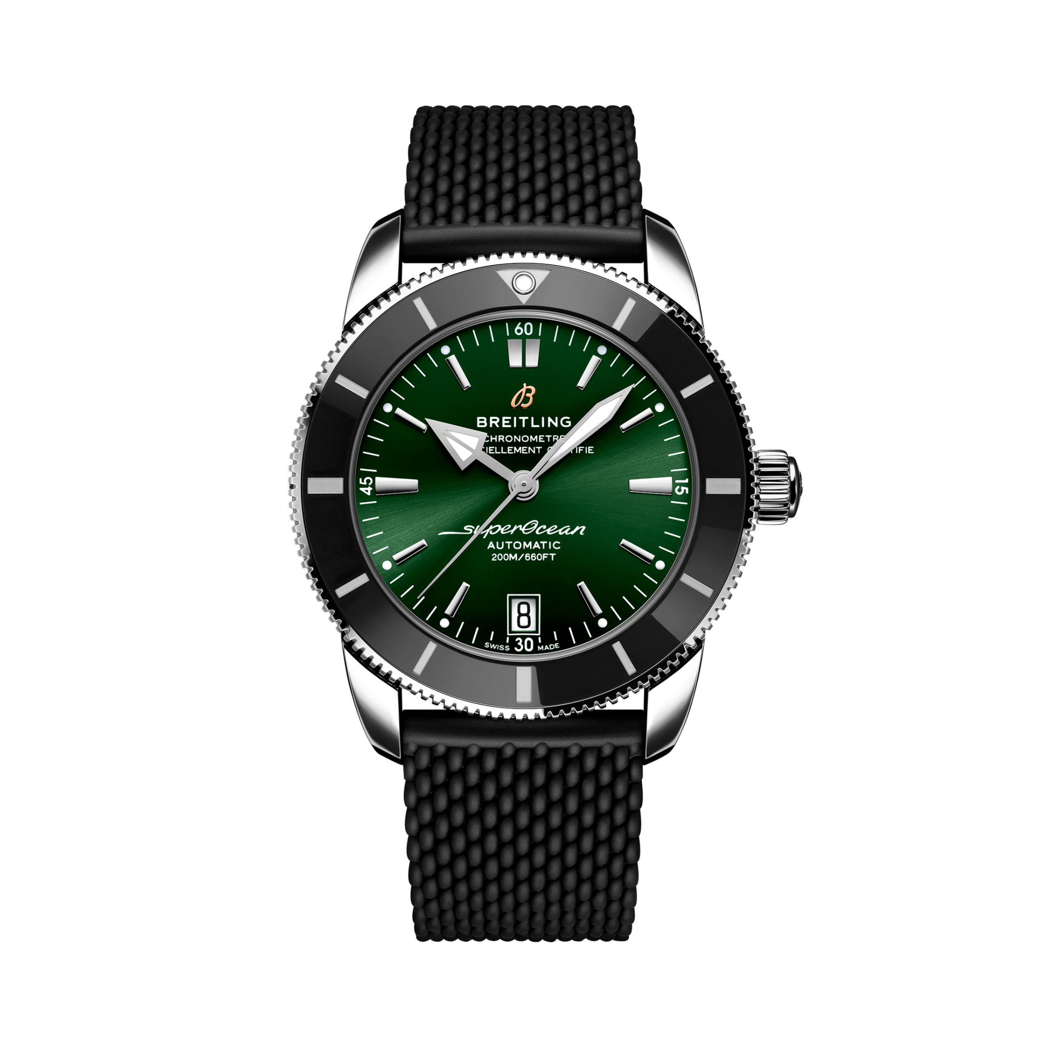 Superocean Heritage B20 Automatic 42 Green | V-DIAL-COLOR-5765 dial, AB2010121L1S1