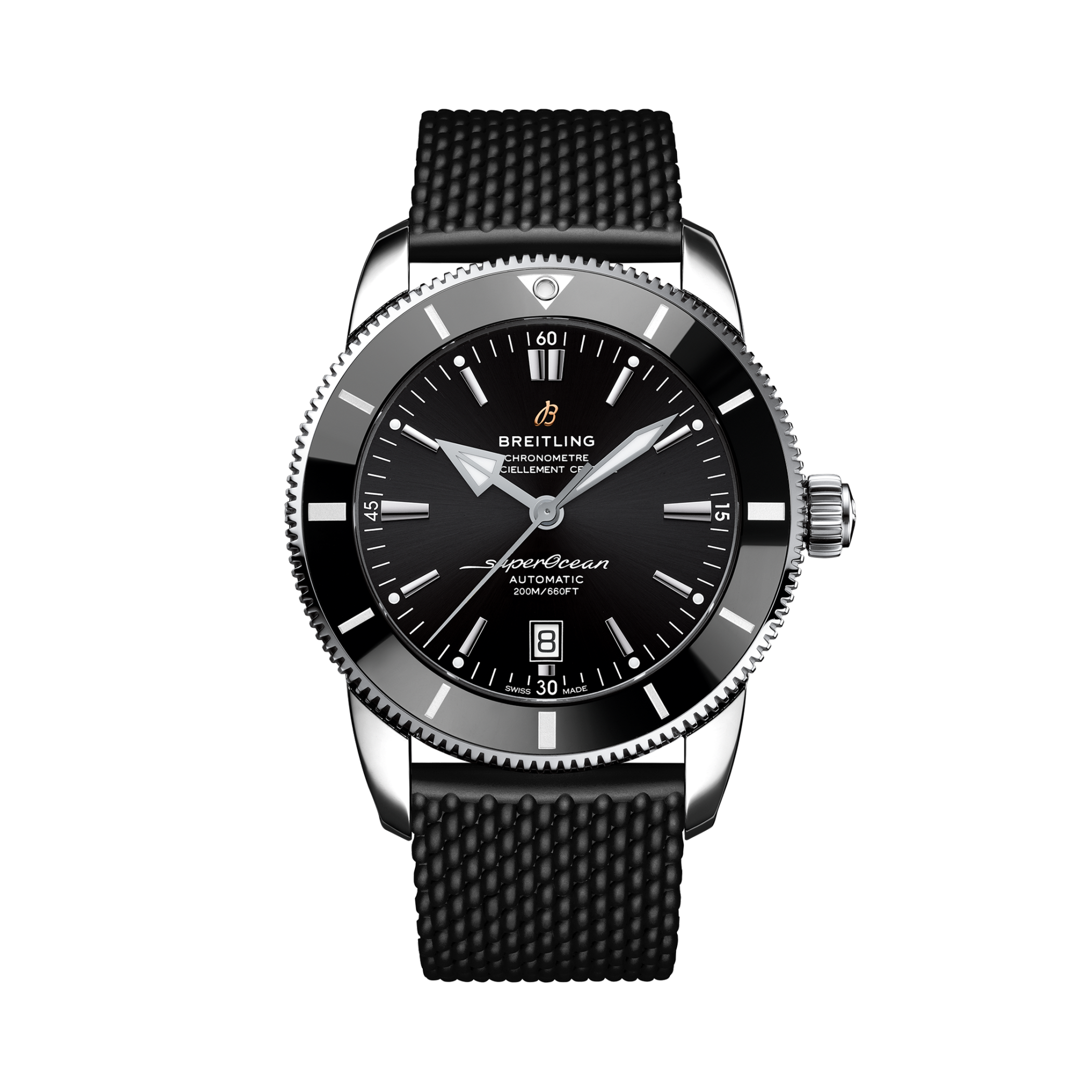 Superocean Heritage B20 Automatic 46 Black | V-DIAL-COLOR-5686 dial, AB2020121B1S1