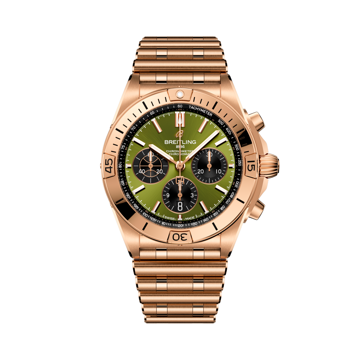 Chronomat B01 42 Giannis Antetokounmpo Green | V-DIAL-COLOR-5765 dial, RB01344A1L1R1