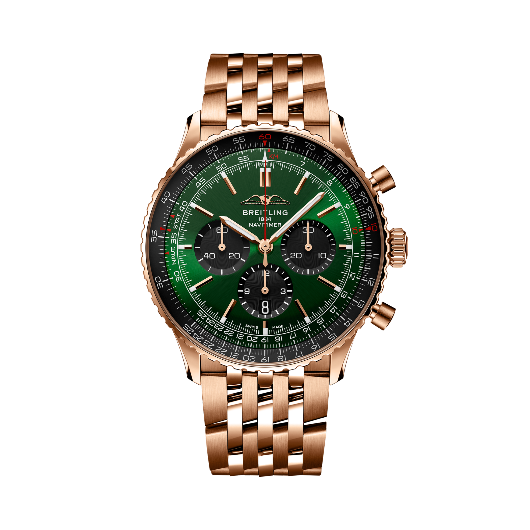 Navitimer B01 Chronograph 46 Green | V-DIAL-COLOR-5765 dial, RB0137241L1R1