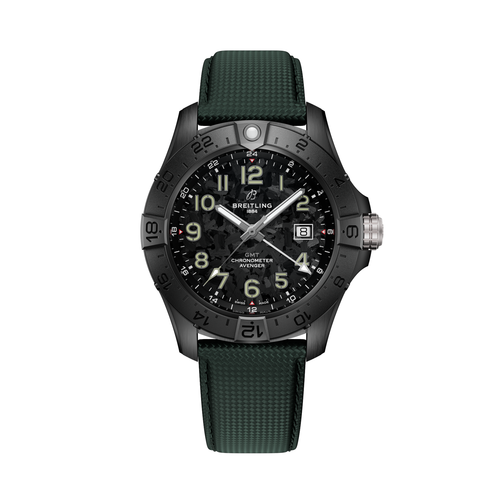 Avenger Automatic GMT 44 Night Mission Carbone | V-DIAL-COLOR-5765556362 dial, S32320101B1X1