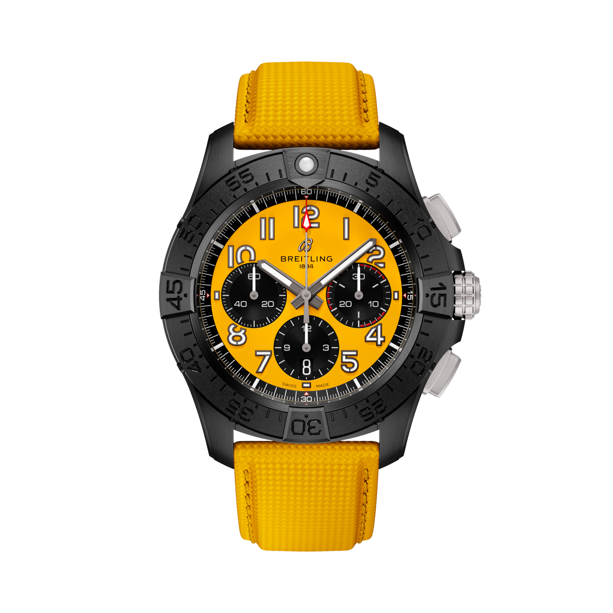 Avenger B01 Chronograph 44 Night Mission Yellow | VDIALCOLOR9999 dial, SB0147101I1X1