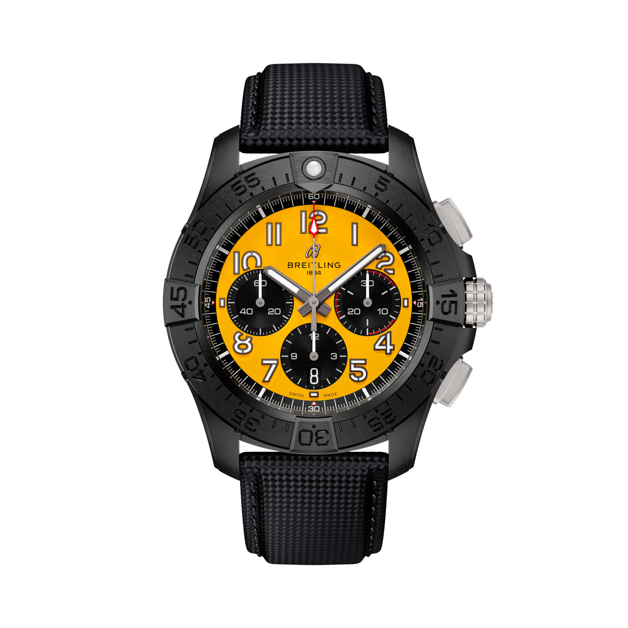 Avenger B01 Chronograph 44 Night Mission Yellow | VDIALCOLOR9999 dial, SB0147101I1X2