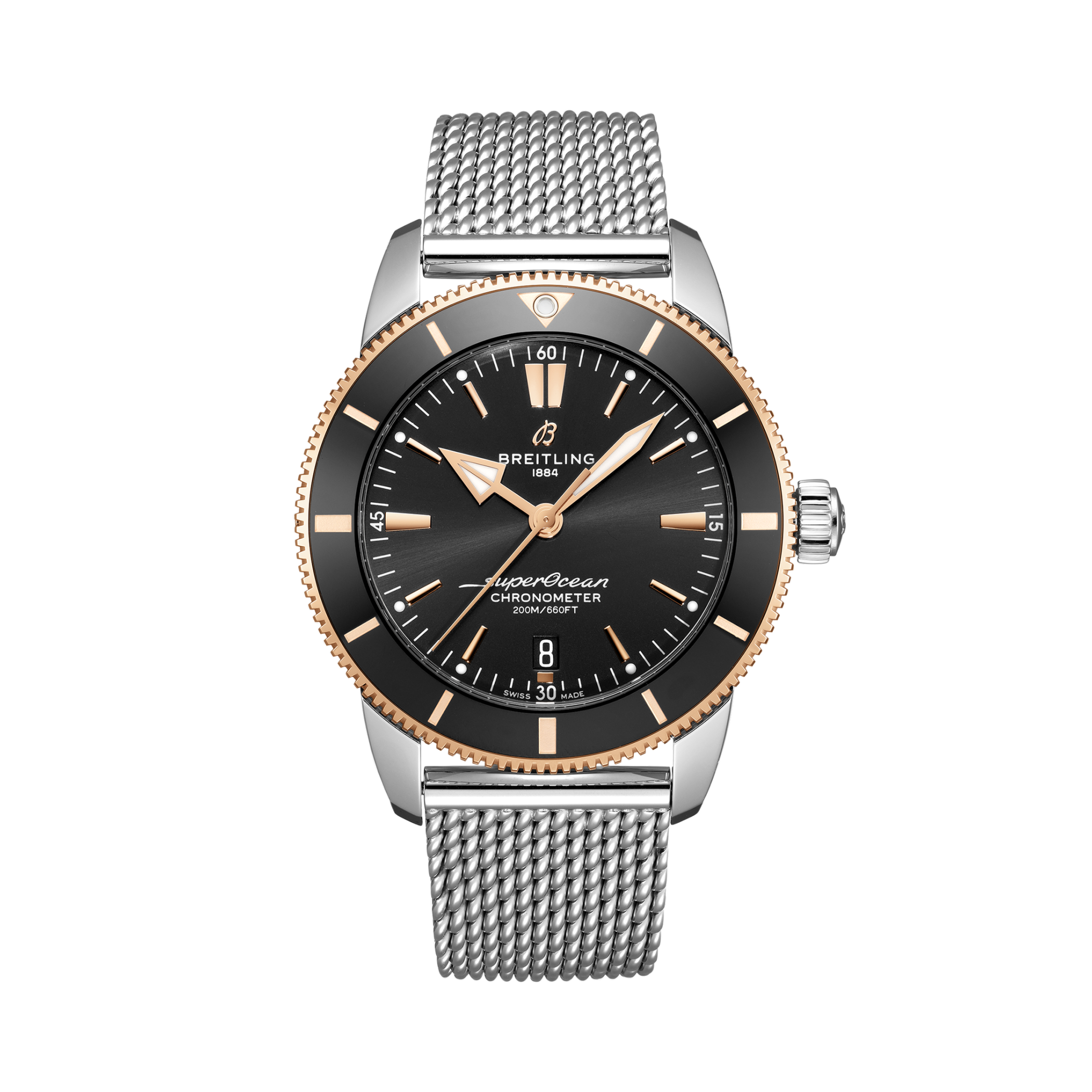 Superocean Heritage B20 Automatic 44 Black | V-DIAL-COLOR-5686 dial, UB2030121B1A1