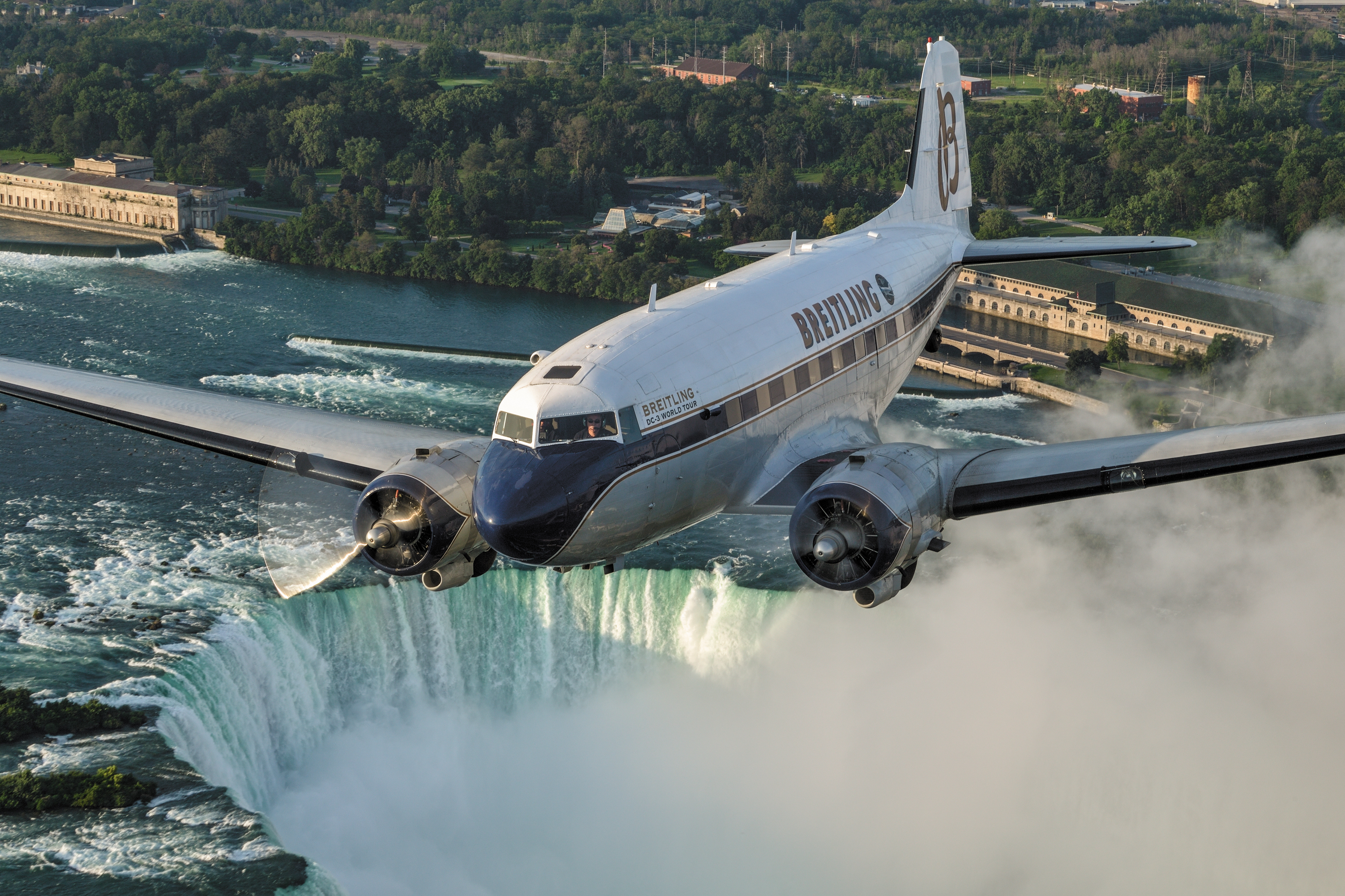 Breitling Douglas DC-3 twin-engine propeller plane