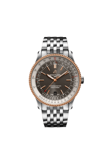 Rose Gold Bezels Hublot Quartz Fake Watches With Black Dials And Blue Arabic Numerals