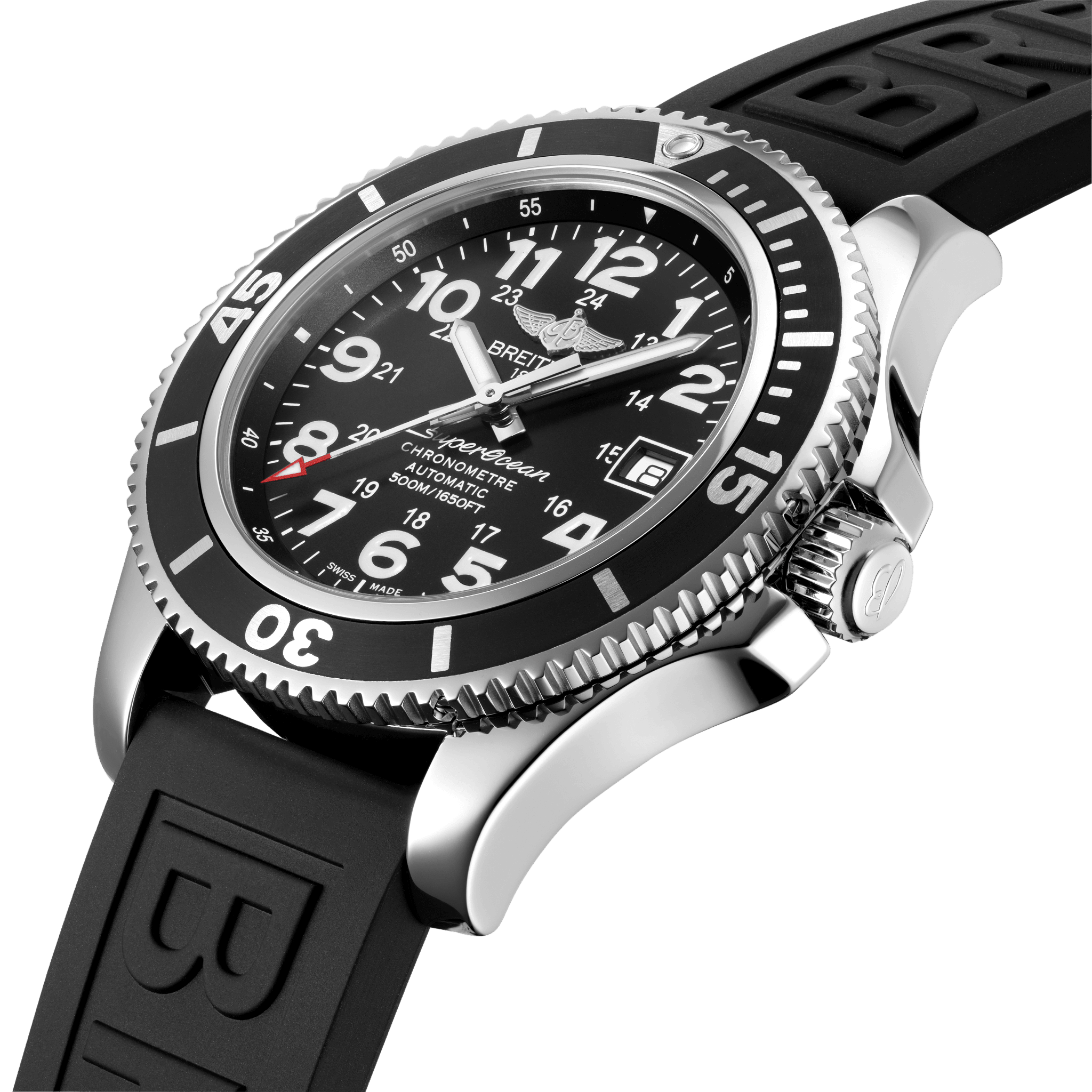 Superocean II 42 Stainless Steel - Black A17365C91B1S1 | Breitling