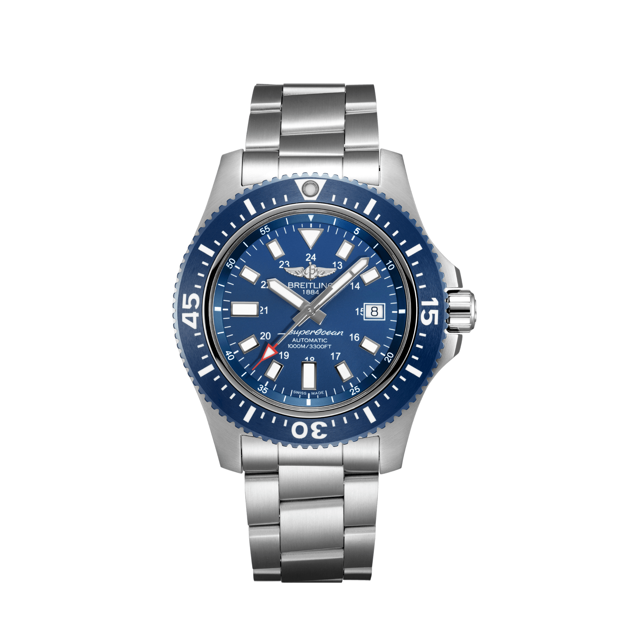 Superocean 44 Special Stainless Steel - Blue Y17393161c1a1 