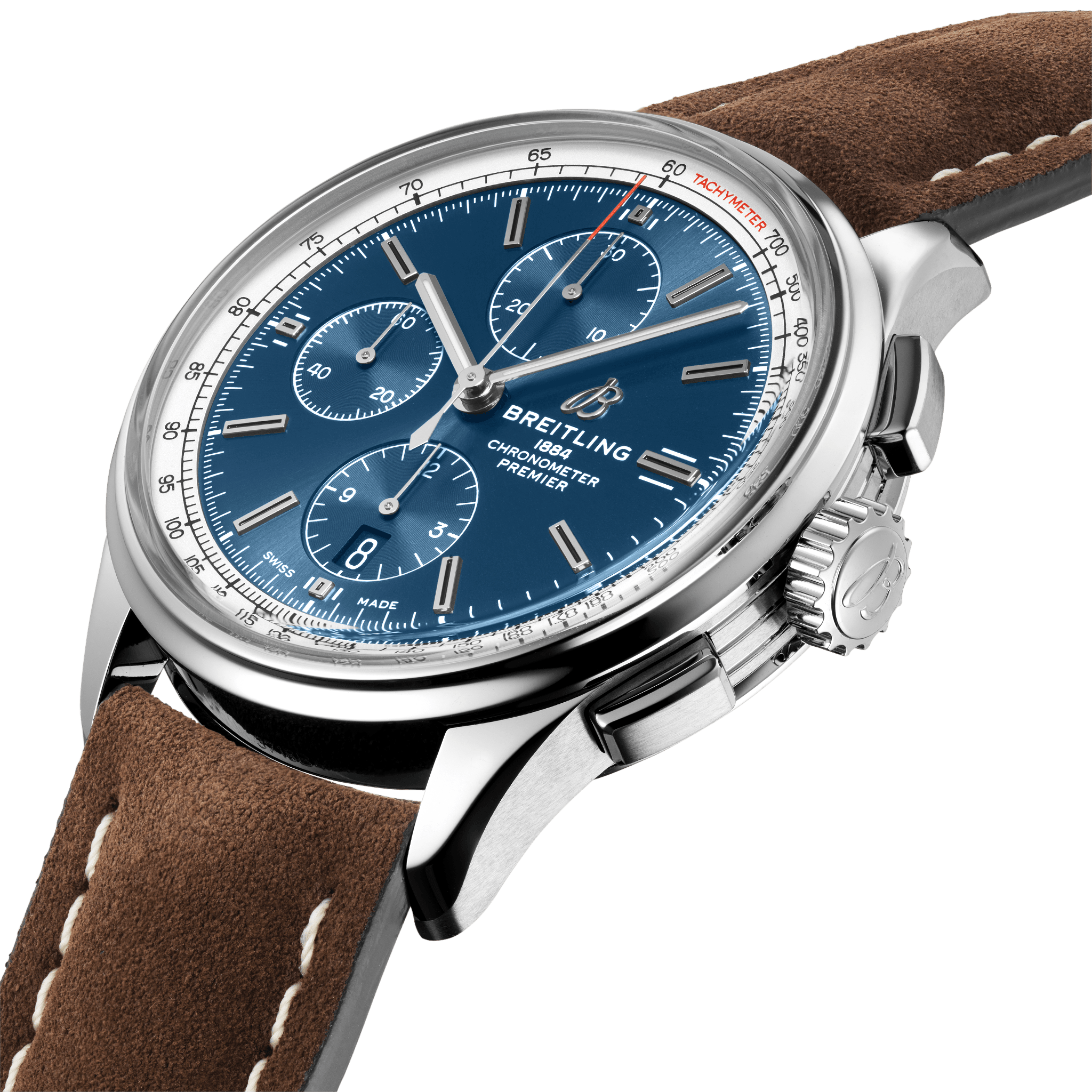 Premier Chronograph Stainless Steel Blue A C X Breitling