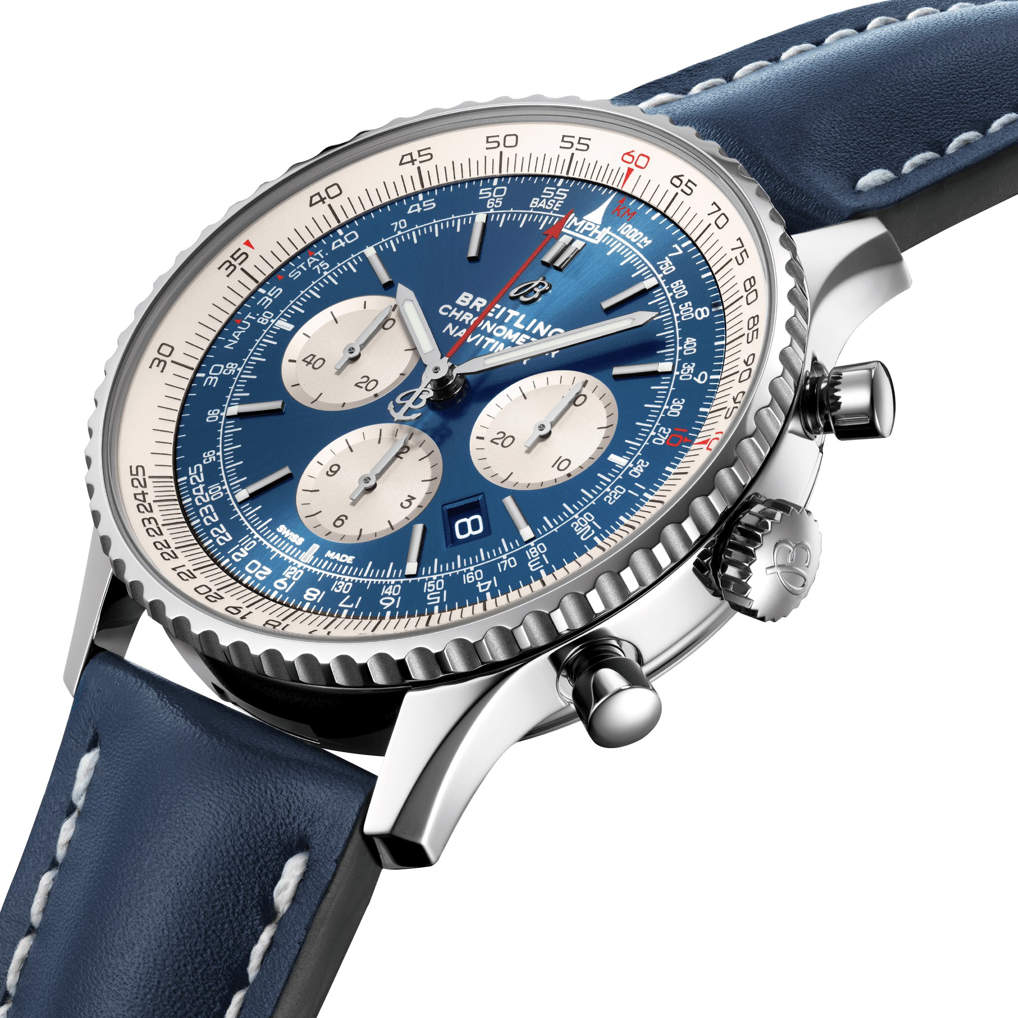 Navitimer B01 Chronograph 46 Stahl Aurora Blue Ab0127211c1x1 Breitling