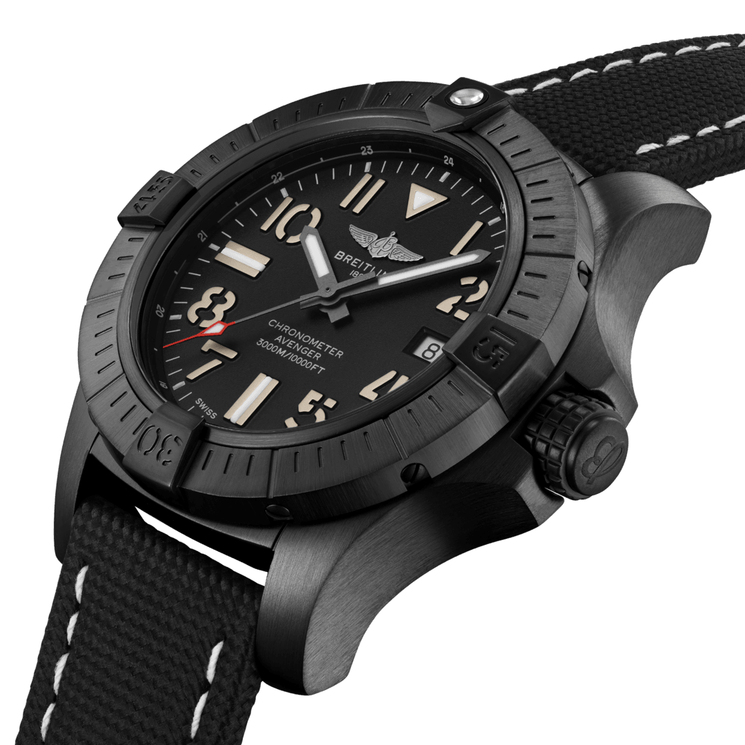 Avenger Automatic 45 Seawolf Night Mission DLC-coated titanium - Black ...