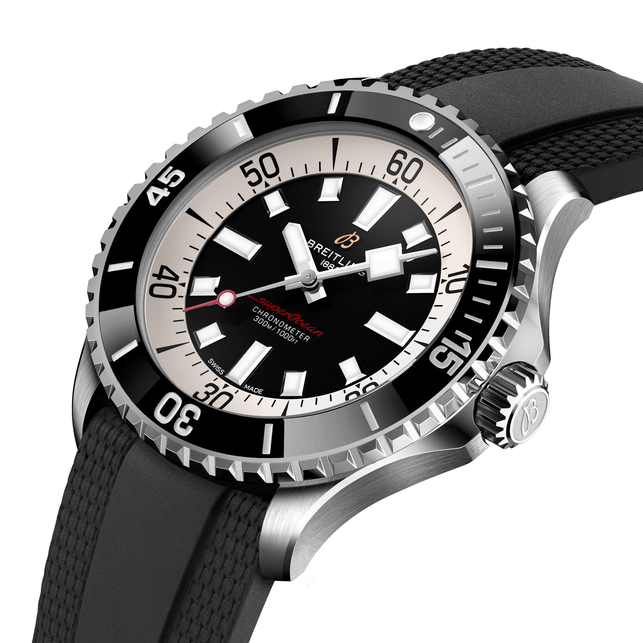 Superocean Automatic 46 Stainless steel - Black A17378211B1S1 ...