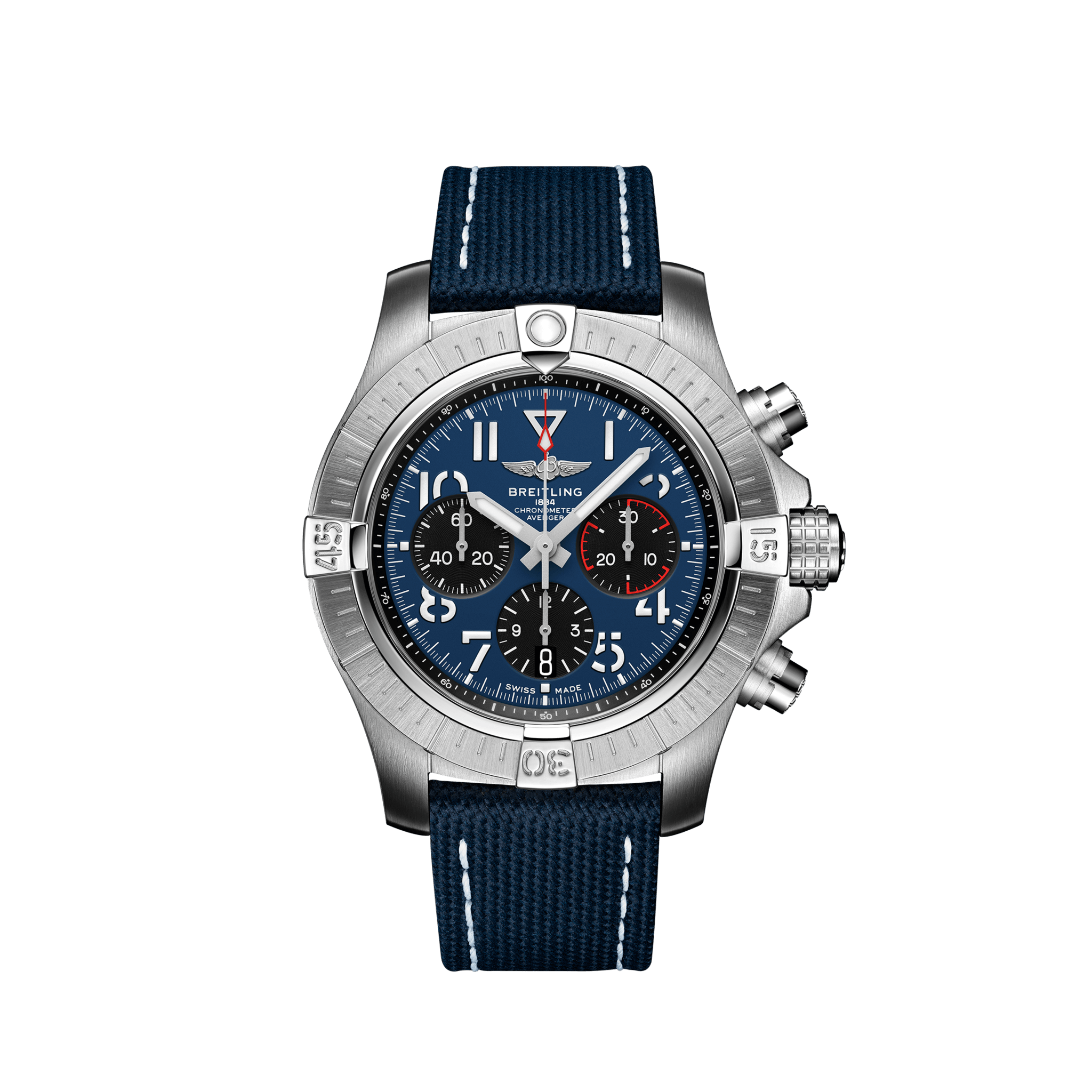 Avenger B01 Chronograph 45 Stainless Steel - Blue AB01821A1C1X1 | Breitling