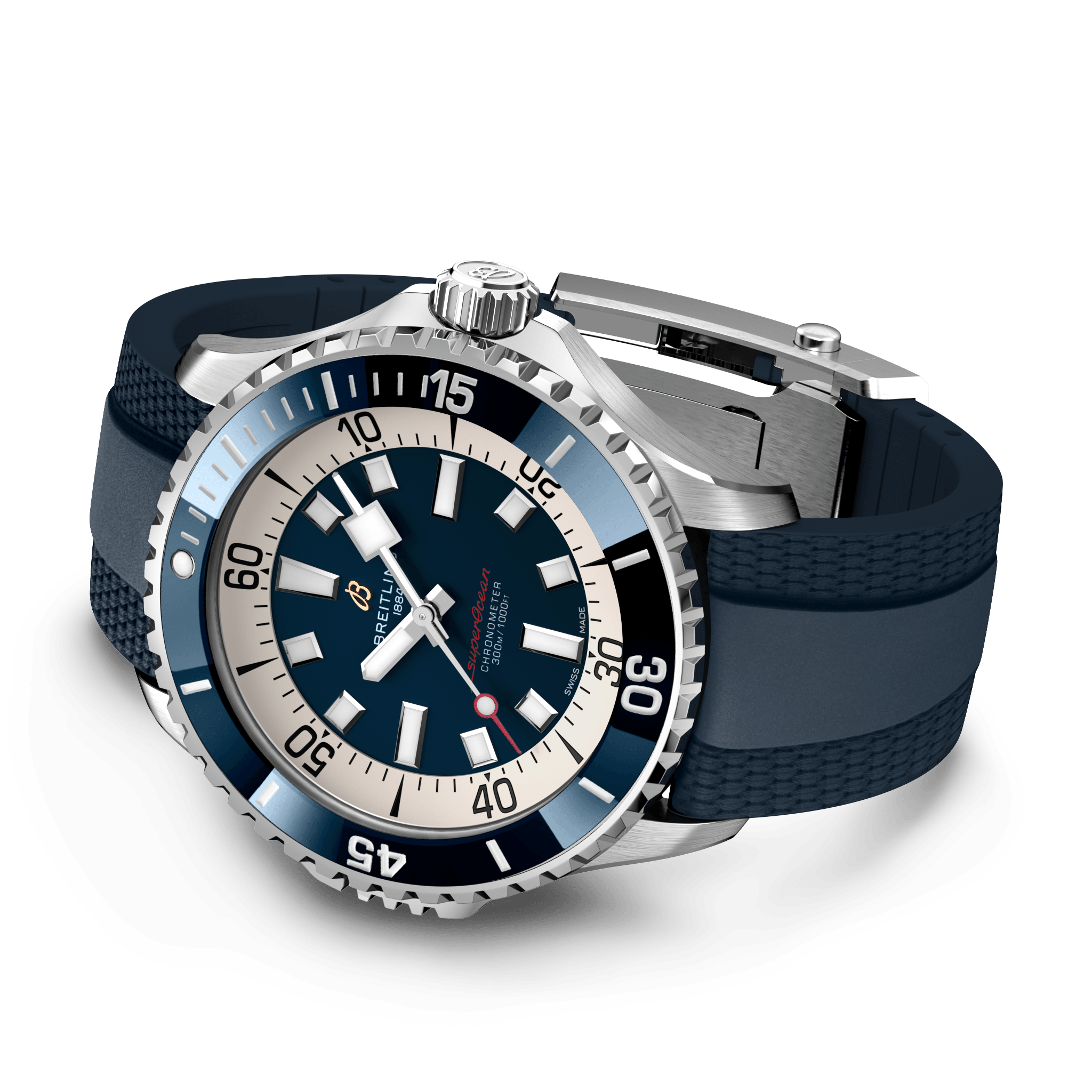 Superocean Automatic 46 Stainless steel - Blue A17378E71C1S1 | Breitling