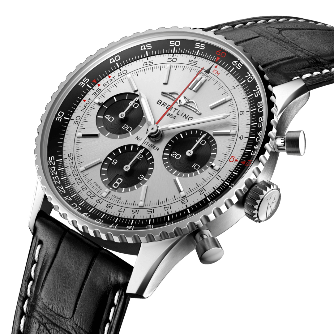 Navitimer B01 Chronograph 43 Stainless steel - Silver AB0138241G1P1 ...