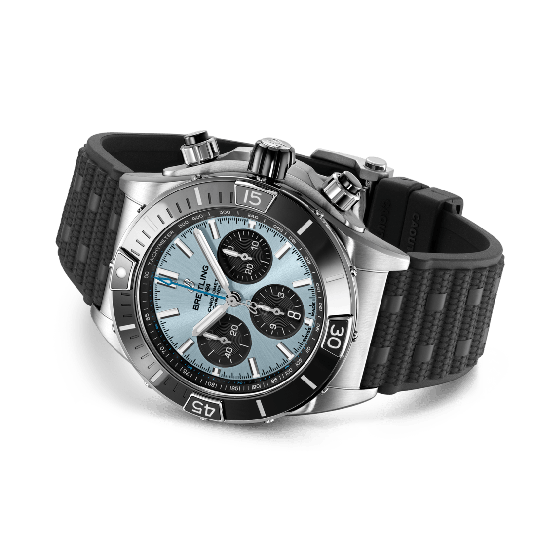 Super Chronomat B01 44 Stainless steel & platinum - Ice blue ...