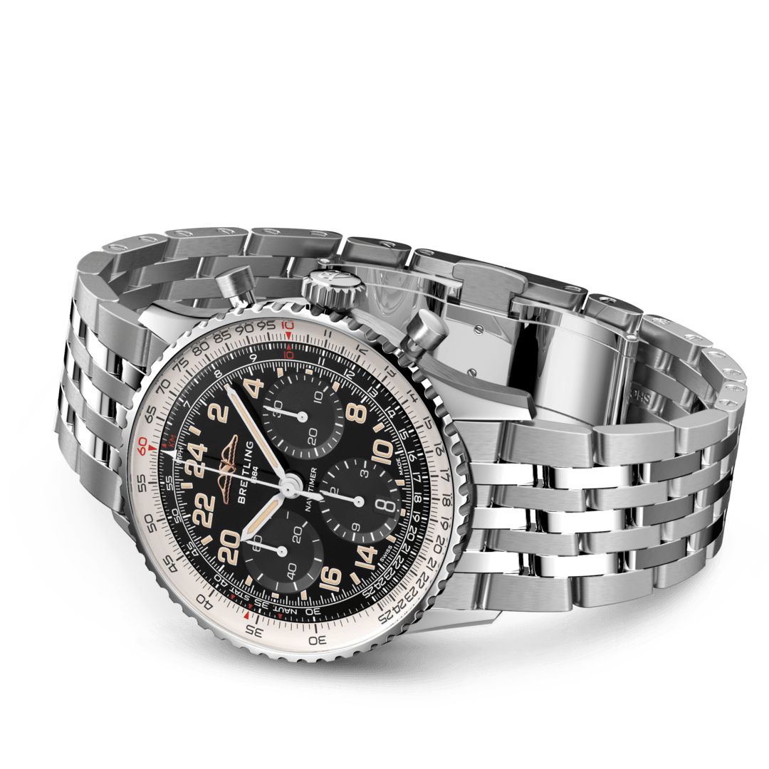 Navitimer B02 Chronograph 41 Cosmonaute Stainless steel & platinum ...