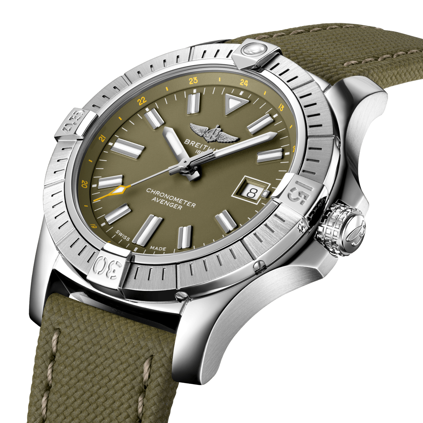 Avenger Automatic 43 Stainless steel - Green A17318101L1X1 | Breitling