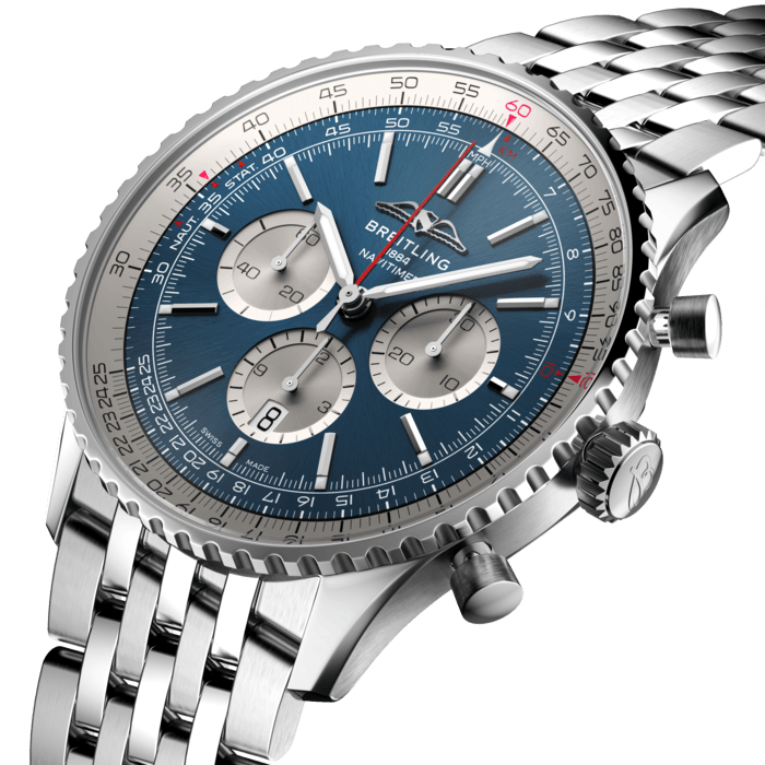 Navitimer B Chronograph Stainless Steel Blue Ab C A Breitling Us