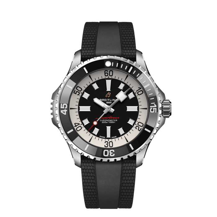 Superocean Automatic 46 Stainless steel - Black A17378211B1S1 | Breitling