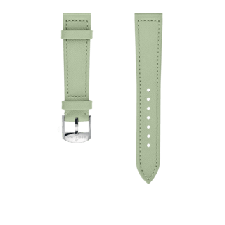 Mint green calfskin leather strap - 18 mm 546X