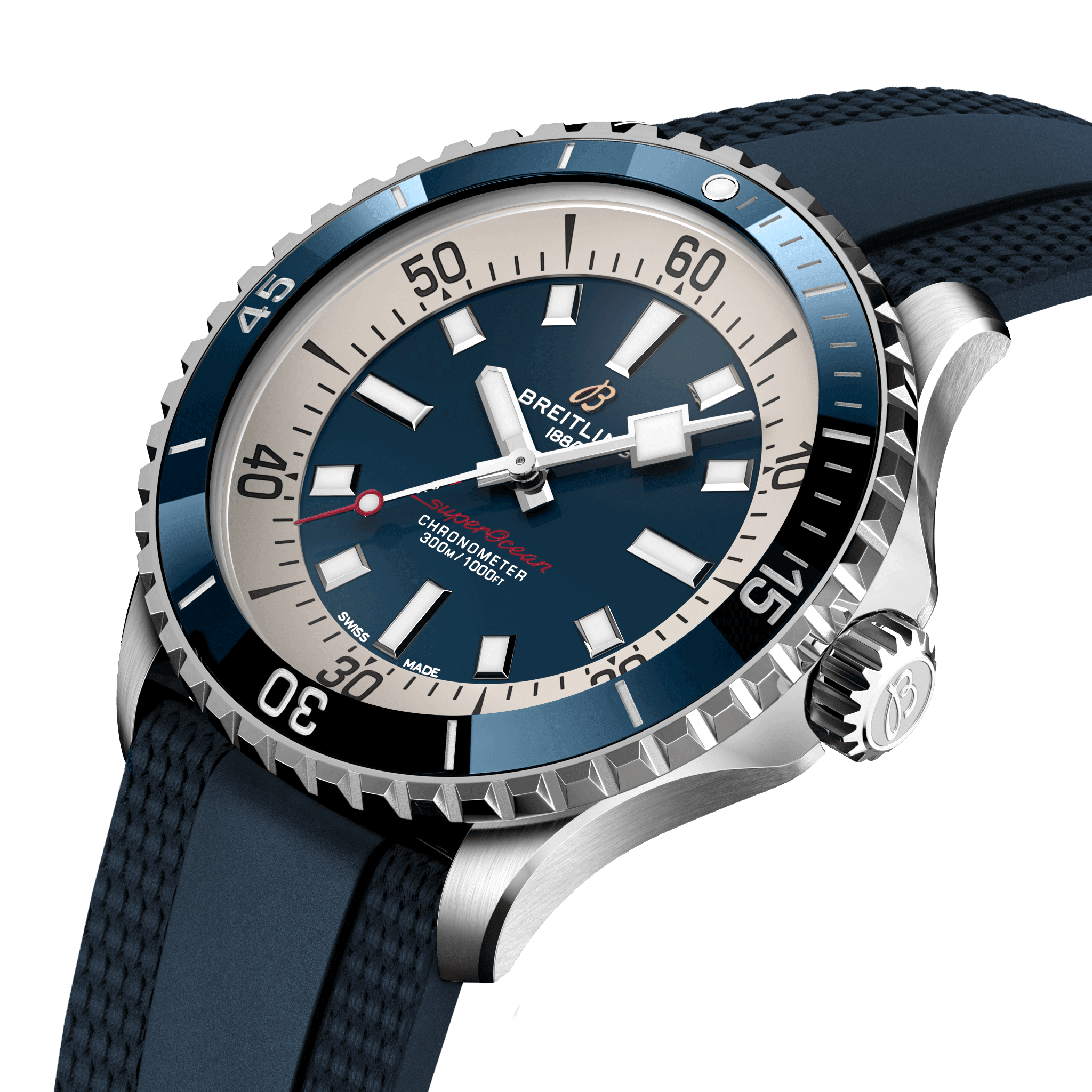 Superocean Automatic 42 Stainless steel - Blue A17375E71C1S1 | Breitling US