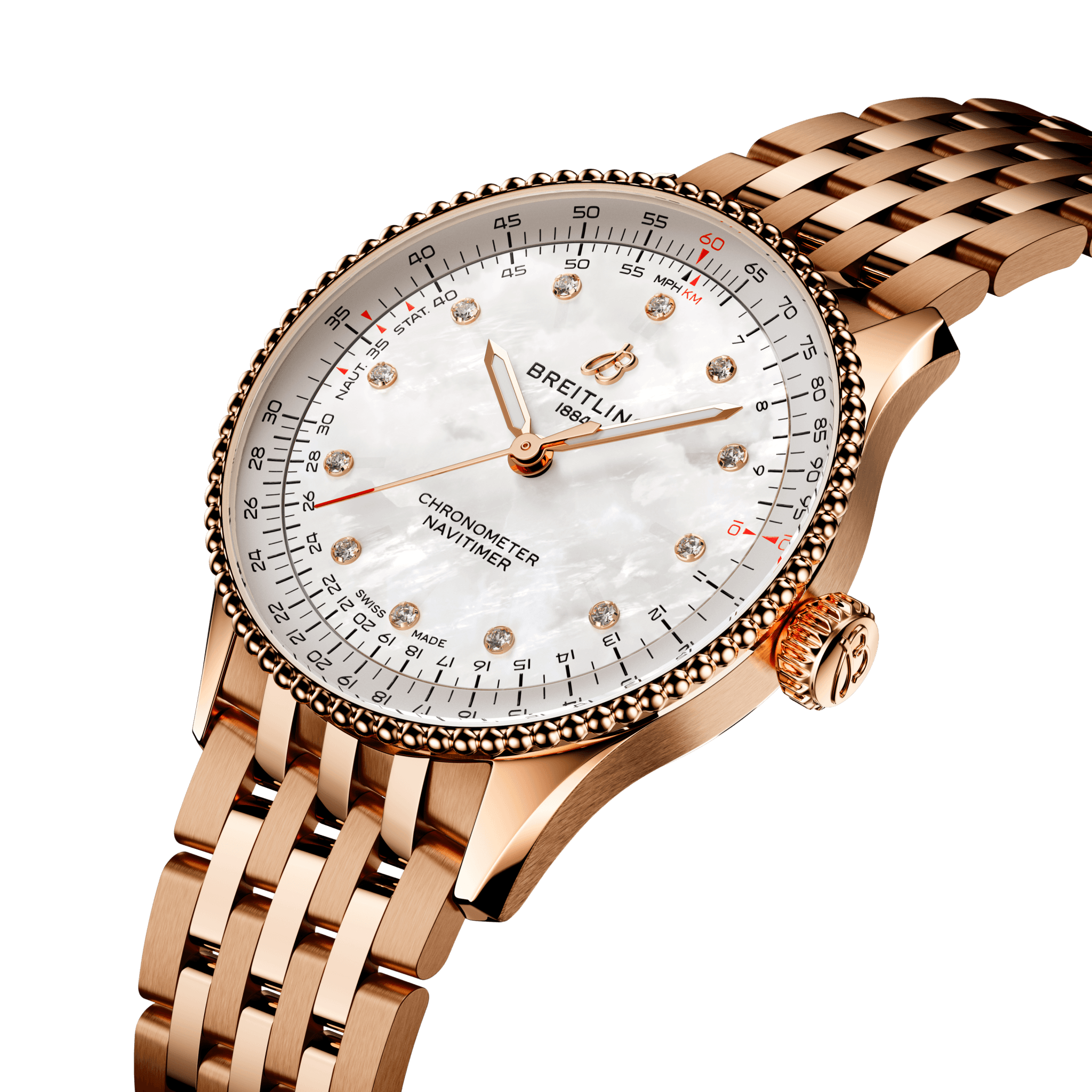 Navitimer Automatic 36 Small scale traceable 18K red gold - Mother 